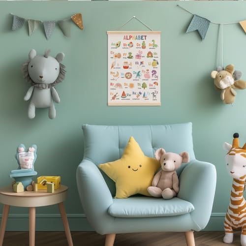 Alphabet Poster Hanger, Alphabet ABC Chart Nursery Decor Wall Decor - Image 4