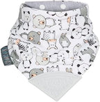Cheeky Chompers Neckerchew Teething Bib, 2-in-1 Bandana Style Bib w/Food Grade by CheekyChompers