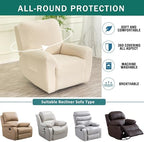 NILUOH Stretch Recliner Covers 4 Piece, Non-Slip Lazy Boy Chair Covers - Image 4