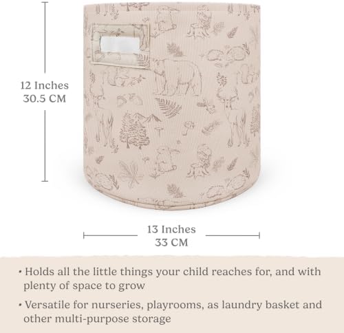 Sorrel + Fern Nursery Storage Basket, Soft Collapsible Fabric Toy Bin, Magic - Image 2