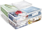 Plastic Storage Bags with Easy-Glide Zipper, Durable Clear Vinyl Zippered by Kikerike
