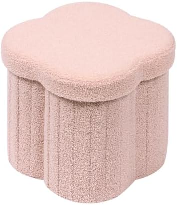 B FSOBEIIALEO Storage Ottoman Cube, Flowers Shaped Ottomans by BFSOBEIIALEO