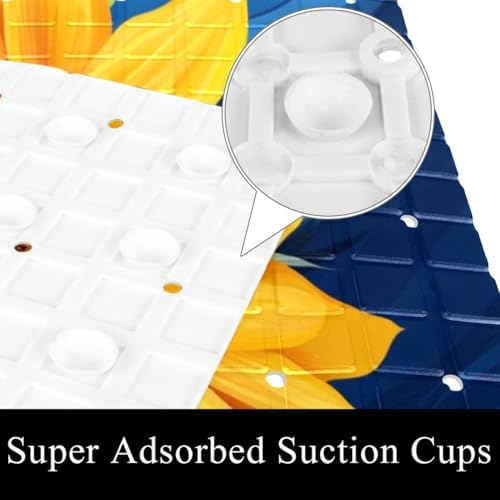 Non Slip Bathtub and Shower Mat 26.8x15.1 inch, Bath Mat - Image 3