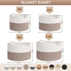 Goodpick 65L Large Cotton Rope Kids Toy Storage Basket - Image 5