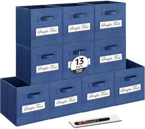 13x13x13 storage cube bins Fabric storage cubes by Artsdi