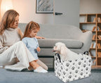 Rectangular Dog Basket, Dog Toy Bin, Dog Storage Basket Organizer.Waterproof PE - Image 5