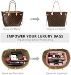 OPPOSHE Purse Organizer Insert for Handbags, Softened Felt Bag Insert Organizer - Image 3