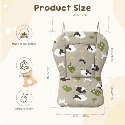 Kocpudu High Chair Cushion, High Chair Pad, Seat Cushion - Image 3