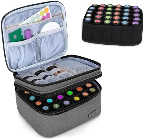LUXJA Double-Layer Essential Oil Carrying Case Holds 30 Bottles by Luxja