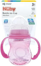 Nuby 3 in 1 Baby Bottle to Training Sippy Cup - 8 oz - Spill-Proof Toddler - Image 3