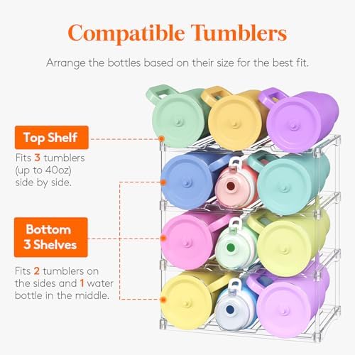 Lifewit Stackable Water Bottle Organizer - Image 4