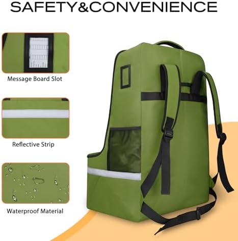 LARIPOP Car Seat Travel Bag for Airplane, Universal Gate Check Car Seat Bag - Image 3