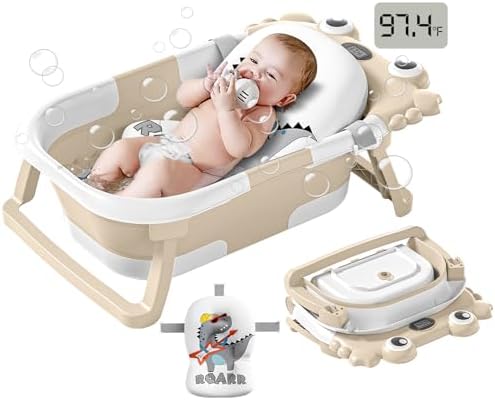 Collapsible Baby Bathtub for Infants to Toddler by WyfKyd