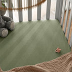 Comfy Cubs 100% Muslin Cotton Fitted Crib Sheet - Image 5