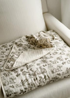 Oilo Woodland Crib Bedding Set, 5-Layer Organic Cotton Muslin Crib Quilt & Sham - Image 4