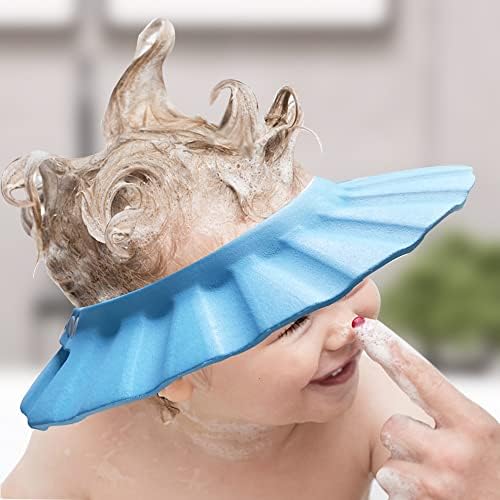 Baby Shower Cap Soft Adjustable Baby Bath Head Cap Visor - Image 5