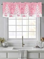 Vandarllin Pink Christmas Valance Curtains - Image 2