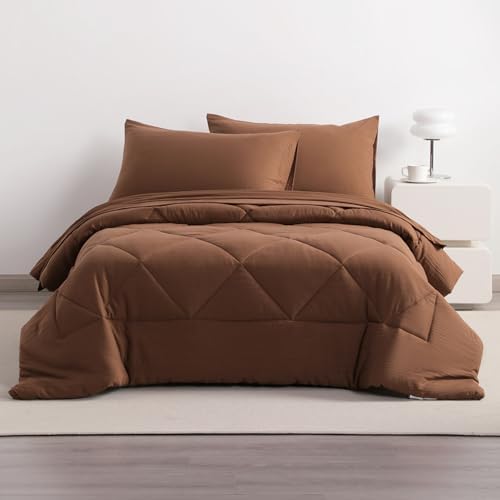 NTBAY Twin Comforter Set with Sheets, 5 Pieces Soft and Breathable Twin Bedding - Image 5