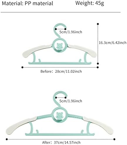 Baby Clothes Hangers 20 Pack, Plastic Kids Hangers Space Saving - Image 4