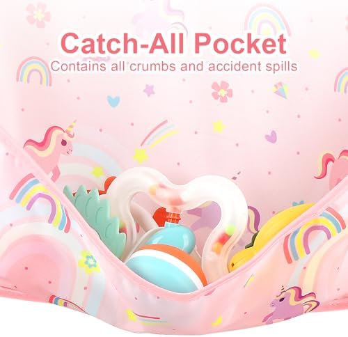 Accmor 5 Pack Long Sleeve Bibs, Baby Smock Waterproof Sleeved Bib Smock - Image 5
