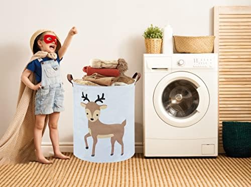 Kids Laundry Basket, Deer Laundry Hamper Collapsible Baby Storage Baskets - Image 2