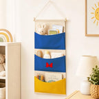 Practical Bow 3-Pocket Hanging Wall Organizer, Space-Saving Door Storage - Image 2