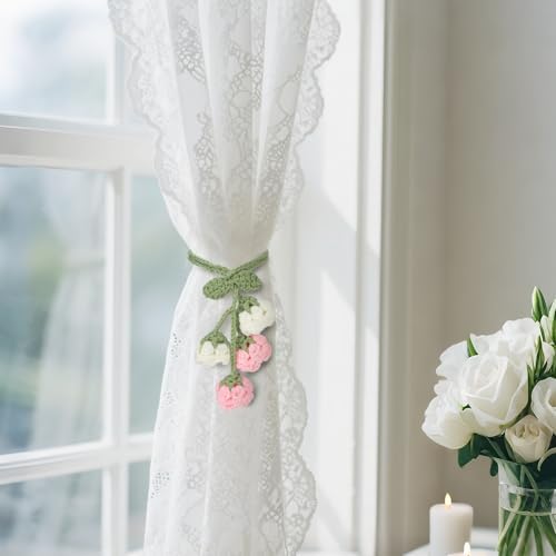 Flower Curtain Tiebacks, Cute Curtain Holdbacks - Image 3