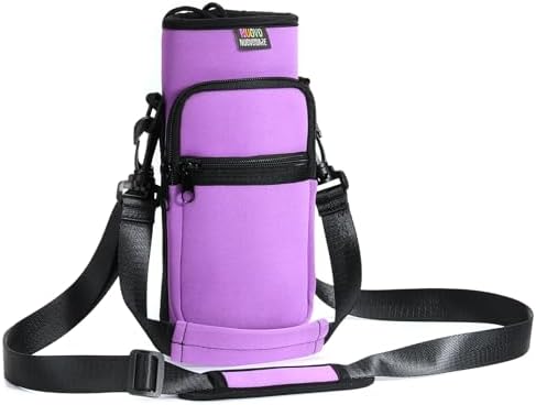Nuovoware Water Bottle Carrier Bag, 25oz/32oz Bottle Pouch Holder, Adjustable by NUOVOWARE