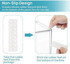 Vtopmart Clear Stackable Storage Drawers, 2 Pack Tall Plastic Organizers - Image 4