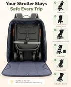 YOREPEK Expandable Padded Stroller Travel Bag - Image 4