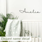 Boao Personalized Name Letter Wall Decal, lassic Cursive - Image 5