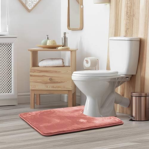 Clara Clark Bathroom Rugs, Velvet Memory Foam Bath Mat, Machine Washable Bath - Image 2
