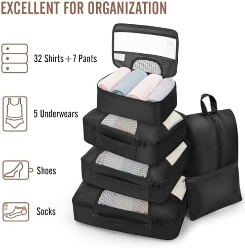 Veken 10 Set/8 Set Packing Cubes - Image 5