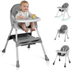 Ktaxon Baby High Chair, 6-in-1 Portable Rocking Highchair by Ktaxon