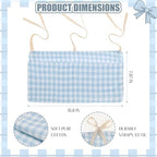 Gingham Crib Hanging Organizer Gingham Diaper Bag Organizer Playpen Organizers - Image 2