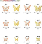 SAOROPEB 3D Butterfly Wall Decor, Removable Metallic Wall Sticker Room Mural - Image 5