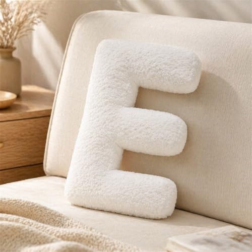 Letter Plush Pillow, Letter Hugging Throw Pillows, Decorative Initial Letter by Shapeazy
