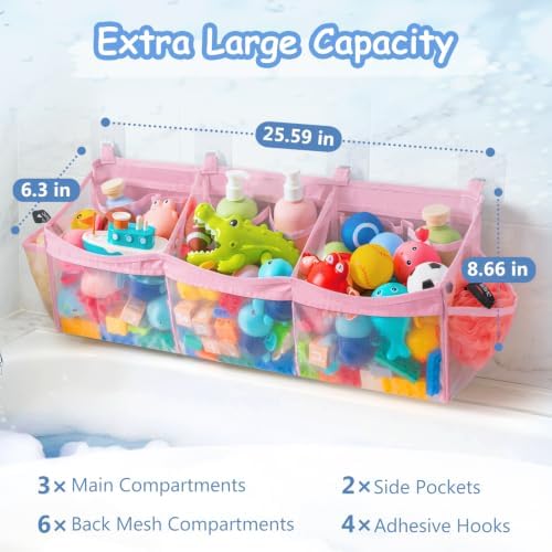 Criusia Extra Large Bath Toy Organizer - Image 2