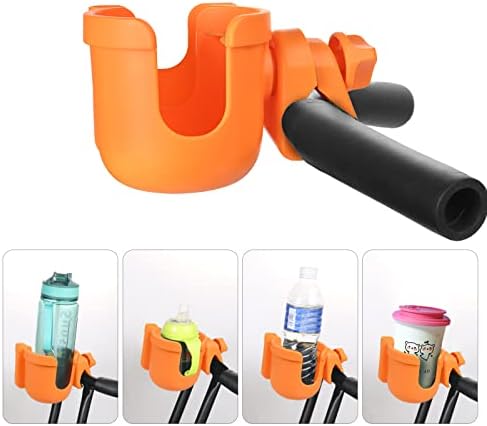 Suranew Cup Holder with Phone for Walker Wheelchair Stroller Orange - Image 2