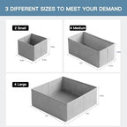 Criusia Drawer Organizer Clothes, 10 Pack Dresser Organizer - Image 2
