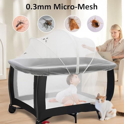 Mosquito Net for Pack n Play, Pack and Play Cover - Image 3