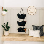 OrganiHaus Over the Door Organizer, Woven Rope Hanging Baskets - Image 4