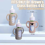 3 Pack Silicone Sleeves for Dr. Brown's Glass Bottles 4 OZ - Image 2