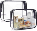 BAGSMART Clear Toiletry Bag 2-Pack TSA Approved Water-Repellent by BAGSMART