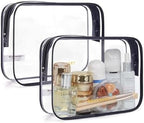 BAGSMART Clear Toiletry Bag 2-Pack TSA Approved Water-Repellent by BAGSMART