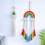 Rainbow Macrame Wall Hanging, Girls Room Decor - Image 3