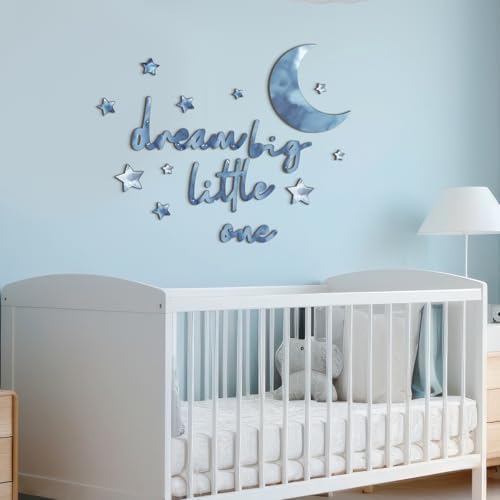 Briwooody 15 Pcs Dream Big Little One Moon Stars Nursery Decor - Image 6