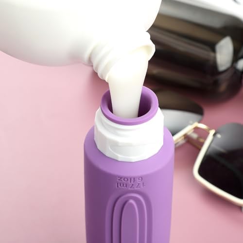 Mrsdry Travel Bottles for Toiletries, Large 6oz Oversize Containers, BPA Free - Image 3