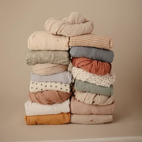 mushie Extra Soft Muslin Fitted Crib Sheet | 192 Thread Count | 28"x 52" - Image 3