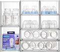 Vtopmart Clear Stackable Storage Drawers Set of 8, Plastic Organizer Bins by Vtopmart